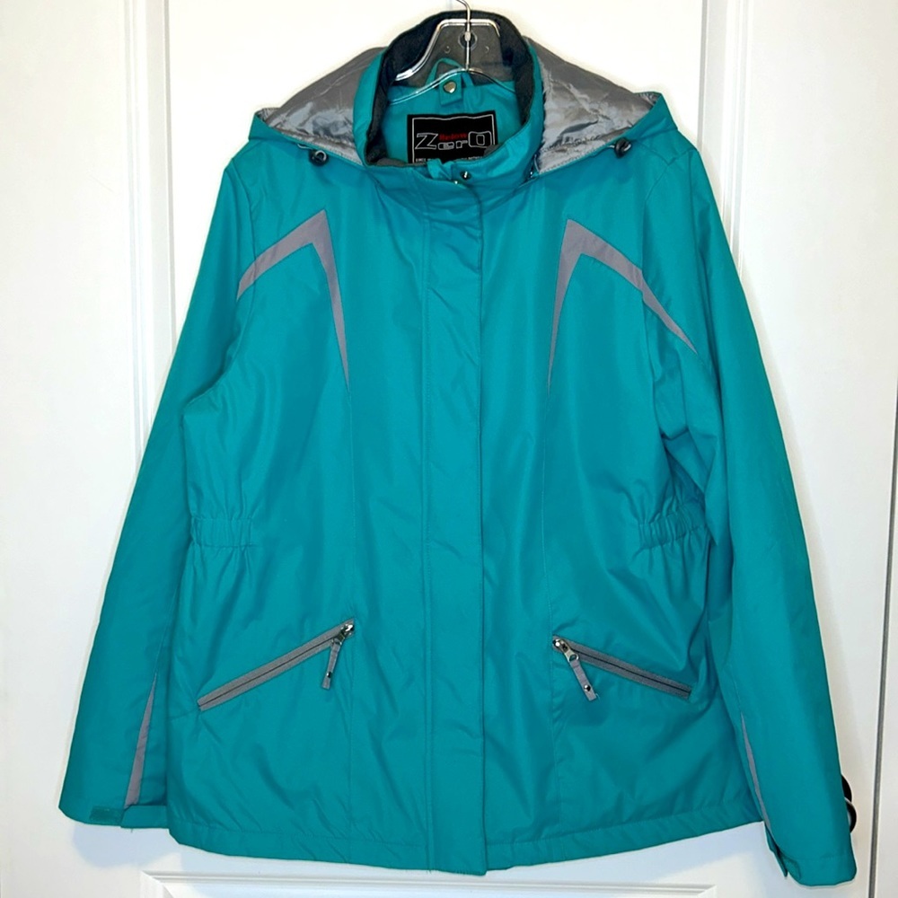 Rothschild, Below Zero Women’s Large, Green & Grey Snow Jacket - Picture 6 of 6